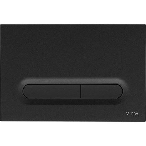 Placa de activación - Loop T (VitrA 740-0711) - Negro mate - Plástico resistente - Montaje estándar empotrado