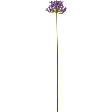 Agapanthus Spray (Single Stem Flower) - Plastic - L15 x W15 x H75 cm - Lilac
