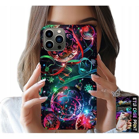 Custodia per iPhone 13 PRO MAX - Palline di Natale, albero di Natale, custodia + lamina (1/5)