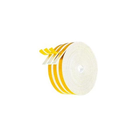 Aislamiento para burletes de puertas, tira de sellado de goma de 6 mm (largo) x 3 mm (alto), espuma adhesiva, sellado de ventanas a prueba de colisiones, resistente al frío y a los golpes (5 m x 3 rol