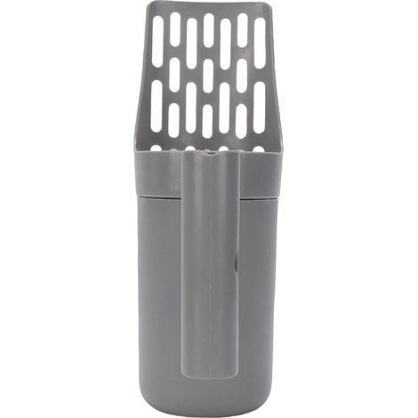 Pelle à litière pour chat avec support et poubelle de grande capacité, ergonomique, 2 en 1, pour bac à litière. (1/5)
