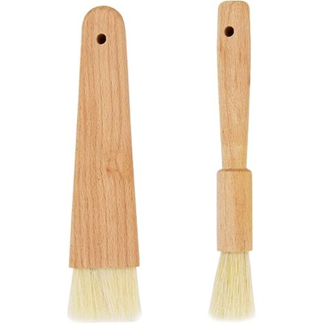 Juego de 2 brochas de cocina multifuncionales - Práctica brocha de madera para cocinar, asar a la parrilla y hornear - Accesorios de cocina (1/5)
