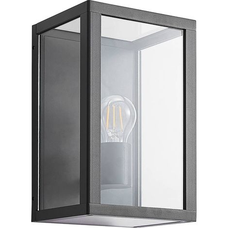 Utomhusvägglampa "Giavanna" aus aluminium / grå / zink von Lindby