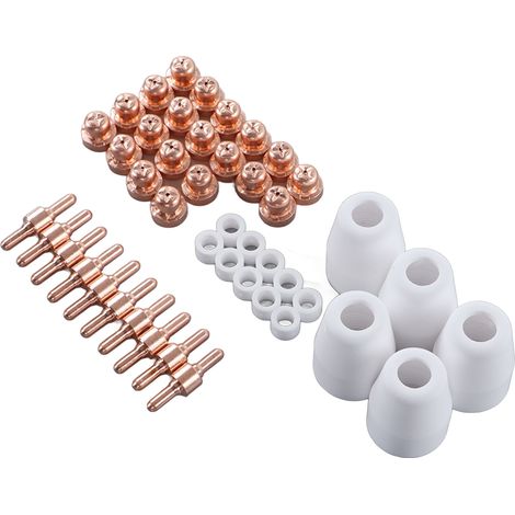 45 consommables plasma pour LG40 PT31 CUT35 CUT40 CUT50 avec protection de buse de torche de coupe (1/5)