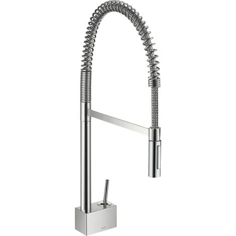Axor Starck - Rubinetto da lavello Semi-Pro con doccetta estraibile, cromato 10820000 (1/5)