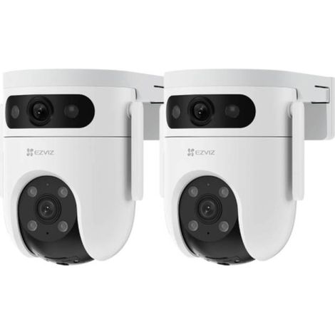 Pack 2 caméras extérieures EZVIZ H9C DUAL 3K double objectif 360° (1/4)