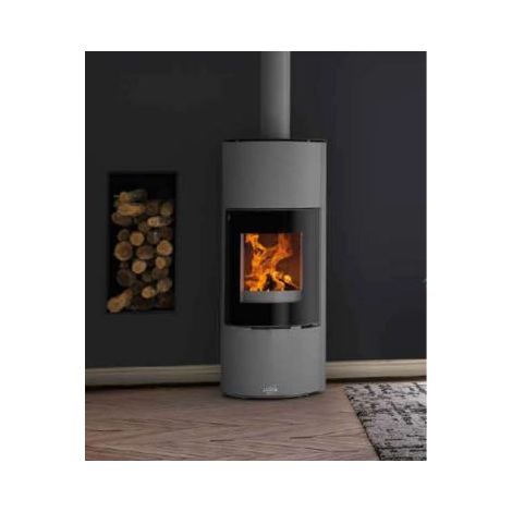 Godin – Poêle à bois 10kW – Combustion haute performance – Évacuation des fumées arrière – Taille des bûches 50 cm – 400230 (1/3)