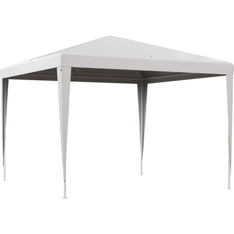 Gazebo da Giardino 293x293 cm Pieghevole e Portatile con Copertura Anti UV Bianco (1/5)