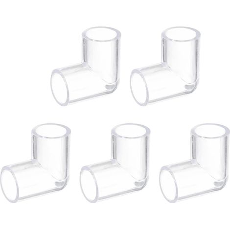 Transparent Acrylique Tuyau Coude 16mm/0,63" 5Pcs (1/5)