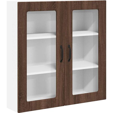 Meuble mural de cuisine，Armoire de cuisine avec étagère Chêne brun 80 x 31 x 80 cm CFW19534 (1/5)