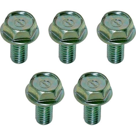 Juego de 5 tornillos metálicos para modelos Kawasaki, número de pieza 92154-2938, tornillos de repuesto, sujetadores de alta resistencia para el mantenimiento de maquinaria de jardinería y el montaje