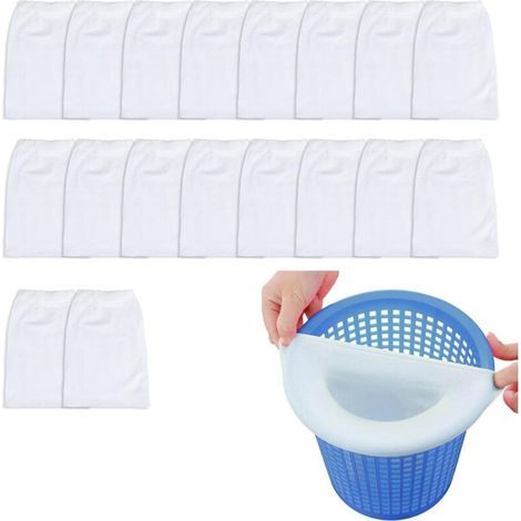 20-teiliges Pool-Skimmer-Filterset, Teichkorb, Bodenabdeckung, Netz, Filterabdeckung, Sanddichtung, Matte, Foliennetz, Skimmer, Chlor-Vorfilter, für Aquarium, Außenpool und Springbrunnen (1/5)