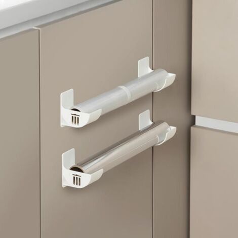 Étagère murale réglable, unité de rangement multifonctionnelle blanche, plastique (1/5)