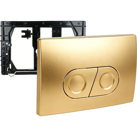 Plaque de commande à double poussoir pour WC (1/5)