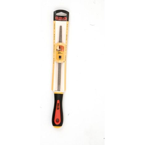Râpe ronde grosse piqûre – Longueur 250 mm – Acier 0,45 % carbone – Dureté 53 HRC – Manche bi-matière – MOB (1/3)