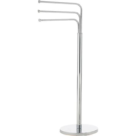 GEDY Winny porta asciugamani bagno cromato con braccia mobili, Misure e peso: 89X25X43,6 CM & 3,5 KG, Porta asciugamano realizzato in acciaio inox e Cromall®, Design R&S gedy, 2 anni di garanzia (1/3)