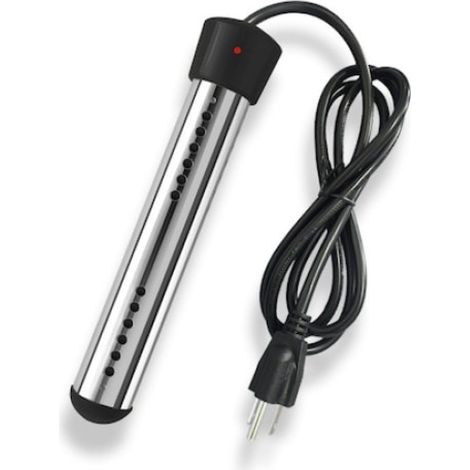 Chauffe-eau électrique à immersion en acier inoxydable. Chauffage rapide pour piscines, baignoires, seaux en plastique et bacs à pieds. Haute efficacité avec protection contre la surchauffe. Portable (1/5)