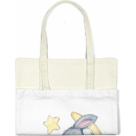 Tote Bag Coton - Sac Shopping Réutilisable 85 x 48 cm - Porté Épaule - 1 Pièce (1/4)