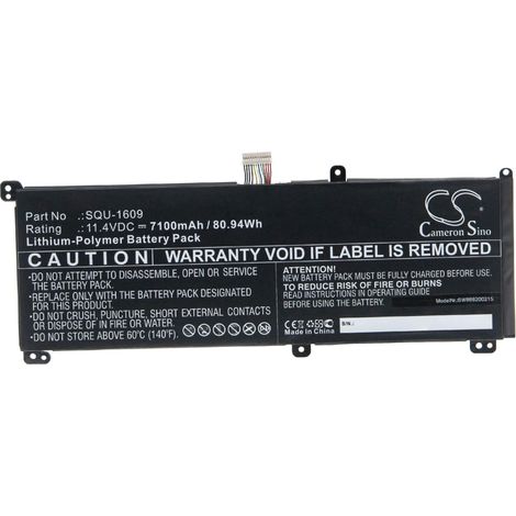vhbw Akku kompatibel mit Thunderobot 911 Pro Notebook (7100 mAh, 11,4 V, Li-Polymer) (1/2)