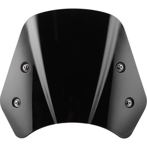Pare-brise Long avec Déflecteur pour Benelli Leoncino 500 - Noir (1/5)