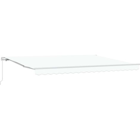 Auvent-Store banne Blanc 450 x 300 x 165 cm Polyester et métal (1/5)