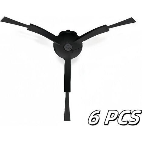Set mit 6 Seitenbürsten, Ersatzteile kompatibel mit Roborock Q Revo Master/Q Revo Slim