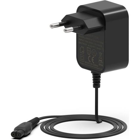 Chargeur 4,3V Compatible Rasoir Philips Oneblade - Câble Alimentation Tondeuse - Sécurité Certifiée - Pour QP2520 et Séries S