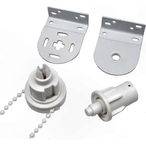 Kit de réparation robuste pour stores enrouleurs de 32 mm avec support métallique et mécanisme à chaînette pour stores de fenêtre (1/5)