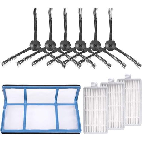 Kit d'accessoires de Rechange compatibles avec Les Robots aspirateurs ILIFE ZACO V3 V3s V5 V5s V5s Pro,1 Filtre Primaire + 3 filtres pour Robot aspirateur Pro + 6 brosses latérales (1/5)