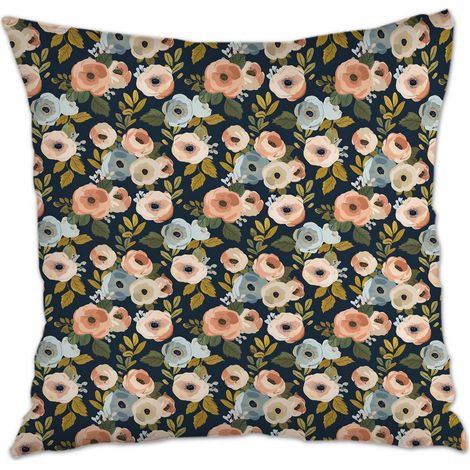 Housse de coussin 45x45 cm en polyester déhoussable pour canapé lit chaise décoratif de ferme la saint-valentin (1/5)