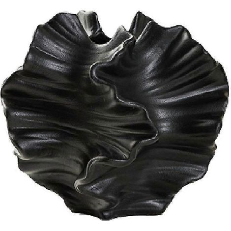 Vase corail en céramique, style nordique, pour fleurs, vase en herbe de la pampa, centre de table, décoration noire A (1/5)
