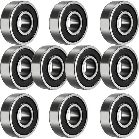 10 pièces 6004-2RS Roulements à billes, 20x42x12 mm, Roulements à billes à gorge profonde doublement protégés, adaptés aux projets DIY, tours, moteurs, imprimantes 3D, fraiseuses et (1/5)