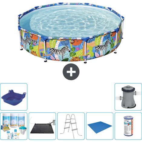 Bestway Piscina Bestway Steel Pro Rotonda - Giungla - 305x66 cm - 7-pezzi  S22123 (1/5)