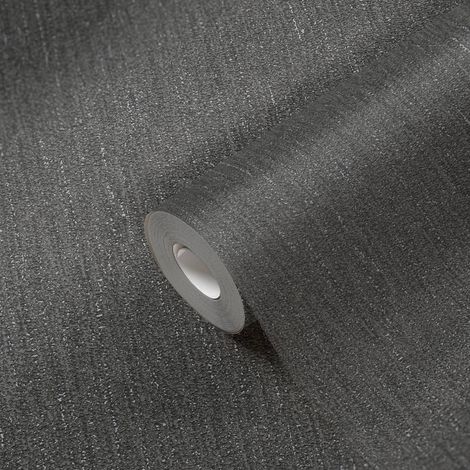 A.S. Creation Attractive 2 390267 Vliestapete Strukturtapete 10.05 x 0.53 m Schwarz Wohnzimmer Schlafzimmer Flur Küche Esszimmer Badezimmer Bad Arbeitszimmer Büro Diele (1/5)