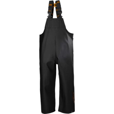 Pantalones de lluvia impermeables con tirantes Gale Helly Hansen L Negro