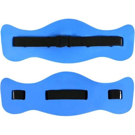 Cinturón de flotación para natación - Cinturón de ejercicio aeróbico acuático - Ayuda de flotación de espuma Aqua Fitness - Azul