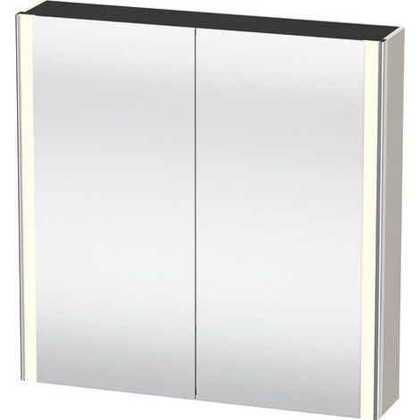 DURAVIT XS7112083831000 XSquare SPS 800x155x800mm, porte gauche et droite, avec robinetterie,
