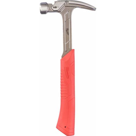 Nagelhammer Milwaukee 570 g grau rot Anti Vibrationsgriff (1/5)