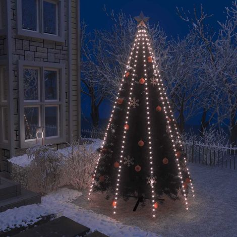 Guirlande lumineuse filet d'arbre de Noël 400 LED-Décoration de Fête pour Noël 400 cm 485916 (1/5)