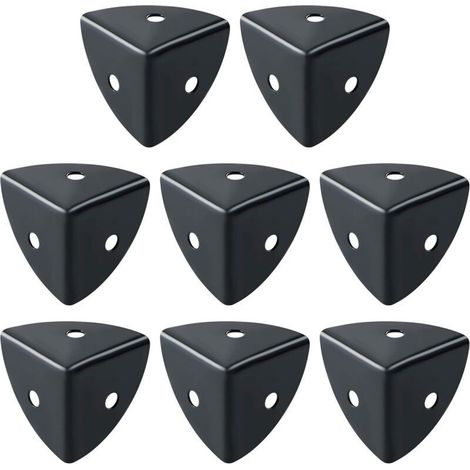Protection Coin de Table 8 Pcs Meuble d'Angle Corniere Aluminium Noir Convient pour Protection des Meubles, Décoration, Anti-Collision et Anti-Casse (1/5)