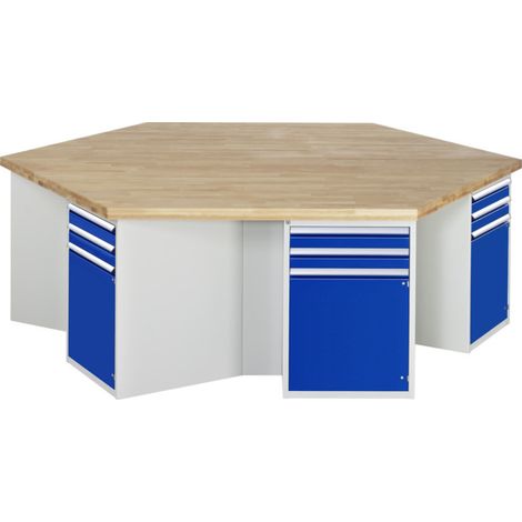 Etabli de groupe Rau modèle 4092, KL 1350mm x L 2700 x P 2340 x H 840mm