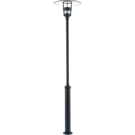 Konstsmide Freja Tête et lampadaire extérieur classique noir mat Max Watt 1x 60, E27, IP44 (1/3)