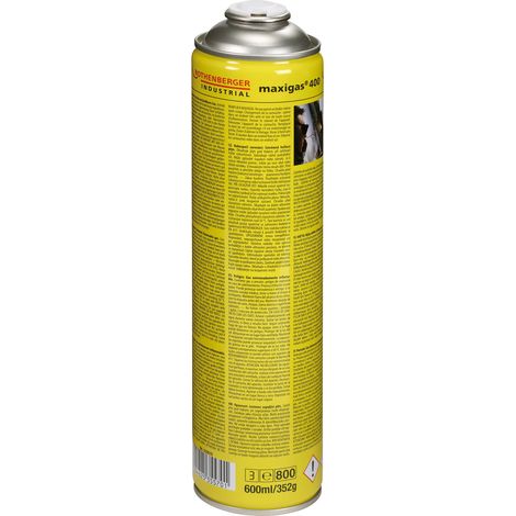 ROTHENBERGER Industrial 6x Maxigas 400 600 ml Cartouche de gaz - 35570