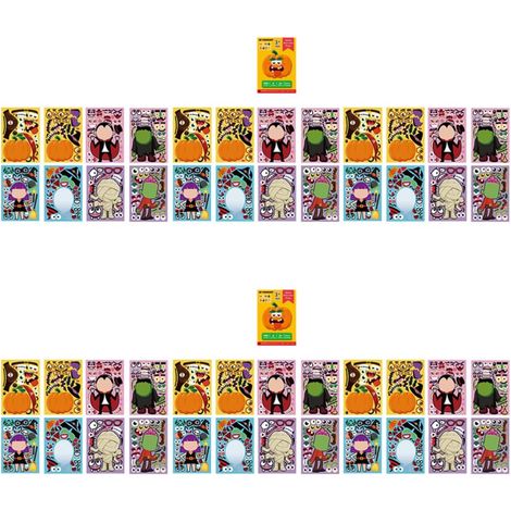 2 Ensembles Autocollant Créatif pour Fenêtre Décor Papier Fête (1/5)