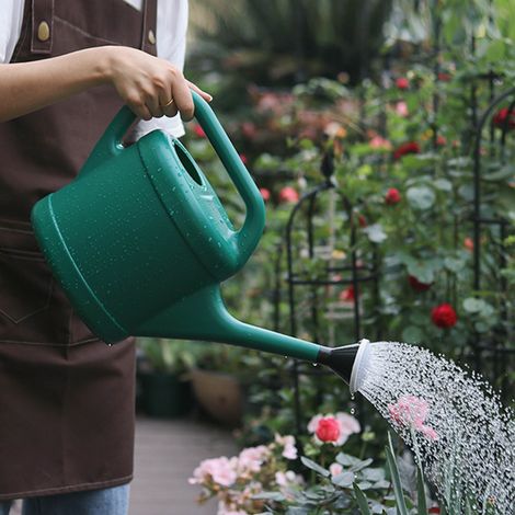 Arrosoir - Plastique Résine Épaisse - Bec Allongé - Pour Jardin Intérieur Extérieur Bonsaï - Capacité 5 L (1/5)