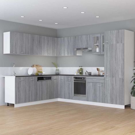 vidaXL Cajón bajo "Lyon" gris Sonoma 60x46x81,5 cm Madera de ingeniería (1/5)