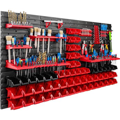 Étagère à outils 156 x 78 cm pour atelier ou garage (1/5)