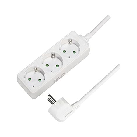 LOGILINK LPS205 MULTIPRISES AVEC COMMUTATEUR 3 PRISES BLANC