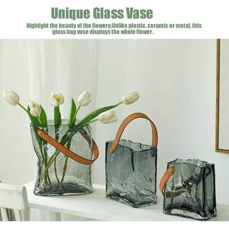 Vase en Verre Original pour Sac à Main - Aquarium Décoratif Artisanal (1/5)
