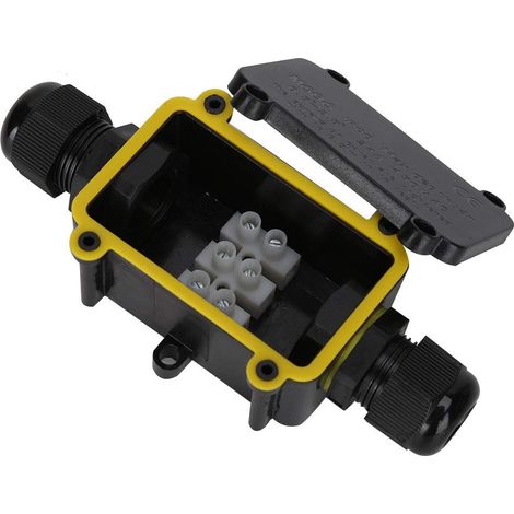 Boîte étanche extérieure, connecteur de câble à Deux Positions M686 pour réverbère LED Noir Ip68 éclairage de sécurité Usine de Jardin (1/5)